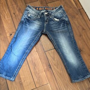 Rock Revival Blue Capri Jeans Sz 26